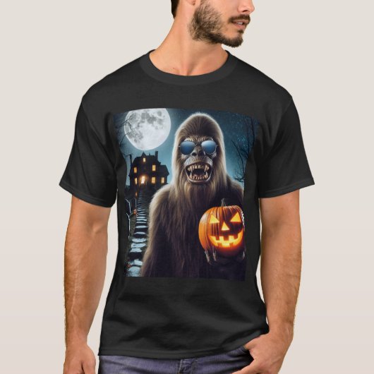 サスカッチオンハロウィーン Tシャツ (正面)