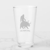 サスカッチカスタムビグフートライディングベアゴー魚釣り タンブラーグラス (裏面)