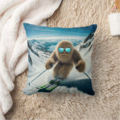 サスカッチザスキーヤー クッション (ブランケット)