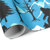 サスカッチスクアッチンインザウッズビッグフットパーティー ラッピングペーパー (ロールコーナー)