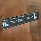 サスカッチセキュリティ – アイダホ デスクネームプレート (側面)