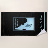 サスカッチセキュリティ – アイダホ ビーチタオル (正面)