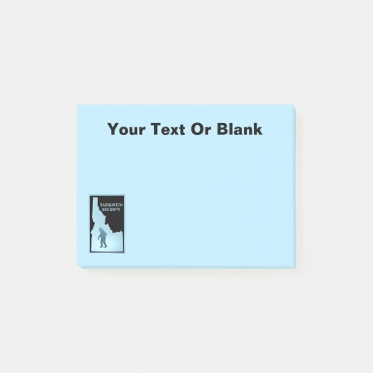 サスカッチセキュリティ – アイダホ ポストイット (正面)
