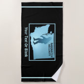 サスカッチセキュリティ – ワシントン ビーチタオル (正面)