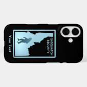 サスカッチセキュリティ – Idaho Case-Mate iPhone Case iPhoneケース (裏面 (横))