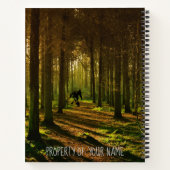 サスカッチテニスの森の文字 ノートブック (裏面)