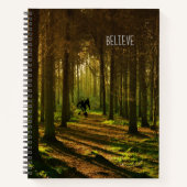 サスカッチテニスの森の文字 ノートブック (正面)