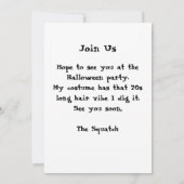 サスカッチハローウィンパーティ招待状 案内状 (裏面)