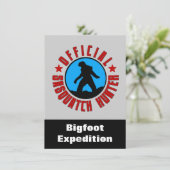 サスカッチハンターおもしろい招待状のビッグフット 招待状 (スタンド正面)