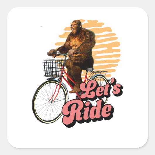 サスカッチバイクライド森の冒険 スクエアシール (正面)