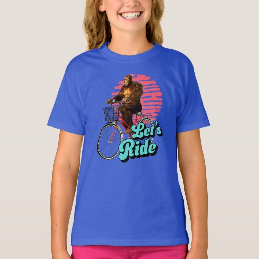 サスカッチバイクライド森の冒険 Tシャツ (正面)