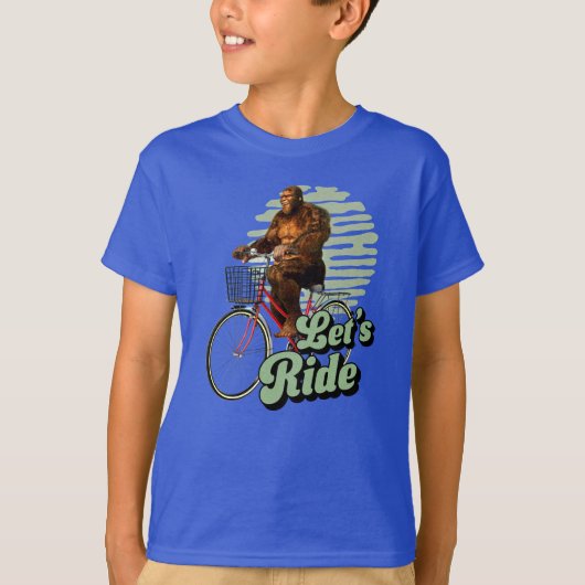 サスカッチバイクライド森の冒険 Tシャツ (正面)