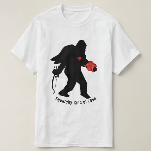 サスカッチバレンタインデー Tシャツ (デザイン正面)
