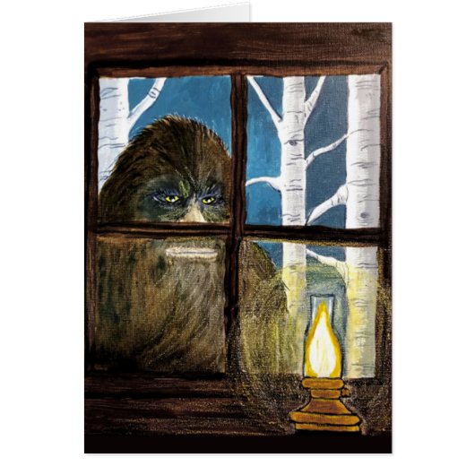 サスカッチビグフットアート – "ピープルウォッチャー" (正面)