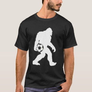 サスカッチビッグフットおもしろいゴールキーパーサッカーボールキッド Tシャツ