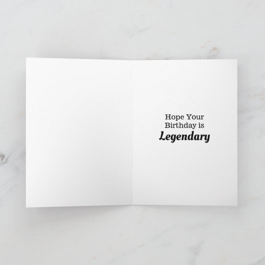 サスカッチビッグフットおもしろい誕生日 カード (内部)