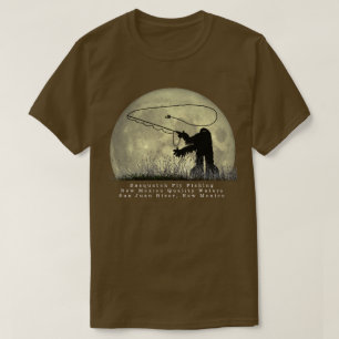 サスカッチフライ釣りニューメキシコTシャツ Tシャツ