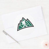 サスカッチホッケー3インチラウンドステッカー（6枚） ラウンドシール (封筒)