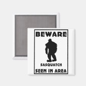 サスカッチポスターに注意 マグネット (正面/裏面)