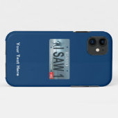 サスカッチライセンスプレート Case-Mate iPhoneケース (裏面(横))