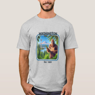 サスカッチワシントン土産物旅行ギフト Tシャツ