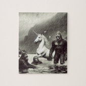 サスカッチ一家と一角獣 ジグソーパズル (縦)