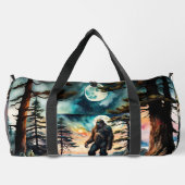 サスカッチ上の森の尾根海 ダッフルバッグ (裏面)