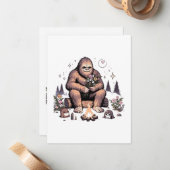 サスカッチ保持花 ノートカード (正面/裏面インサイチュ)