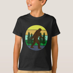 サスカッチ信者 ヴィンテージサンセットビッグフット Tシャツ