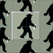 サスカッチ卒業 ファブリック (タイル)