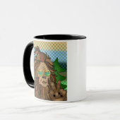 サスカッチ平和サイン |認定スクアッチャー マグカップ (正面左)