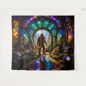 サスカッチ次元ポータル タペストリー (正面(横))