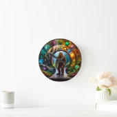 サスカッチ次元ポータル ラウンド壁時計 (ホーム)