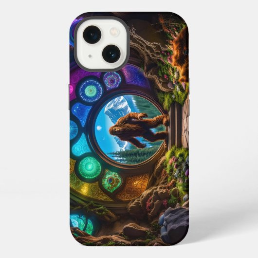 サスカッチ次元ポータル iPhoneケース (裏面)