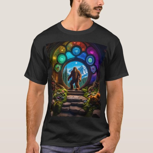 サスカッチ次元ポータル Tシャツ (正面)