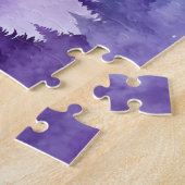 サスカッチ歩くとペットのクマの子 ジグソーパズル (側面)