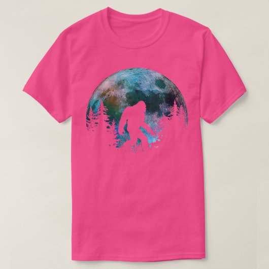 サスカッチ歩くの下の水彩満夏 Tシャツ (デザイン正面)