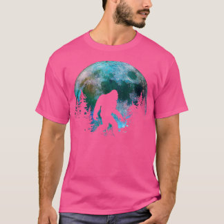 サスカッチ歩くの下の水彩満夏 Tシャツ