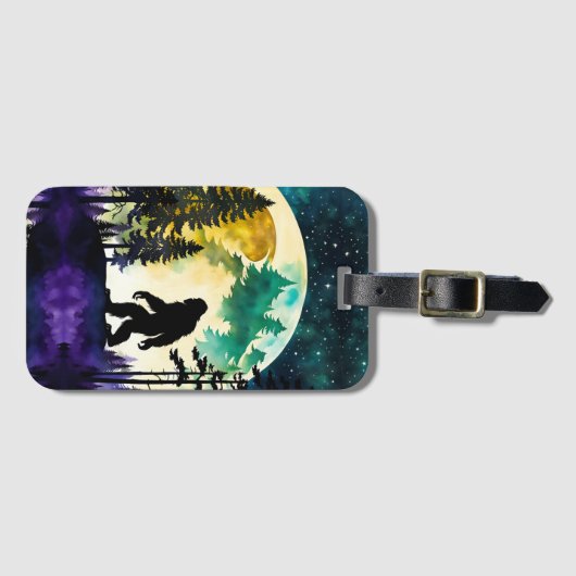 サスカッチ満月 ラゲッジタグ (正面横)