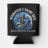 サスカッチ静かセットサーフィンビッグフートブラック 缶クーラー