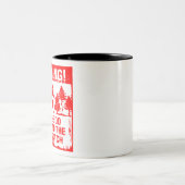 サスカッチ食べ物を与えをやめて#USAPatriotGraphics © ツートーンマグカップ (中央)