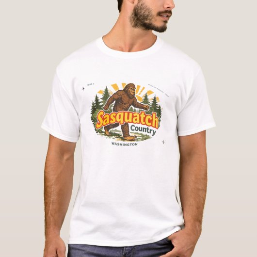 サスカッチ カントリー ワシントン Tシャツ (正面)