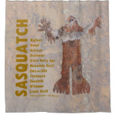 サスカッチ シャワーカーテン (正面)