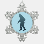 サスカッチ スノーフレークピューターオーナメント (正面)