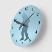 サスカッチ ラウンド壁時計 (傾斜)