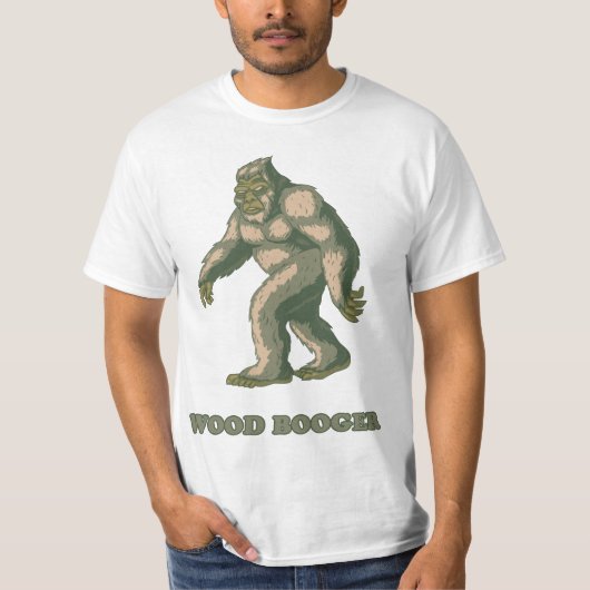 サスカッチ: 木製のBooger Tシャツ (正面)