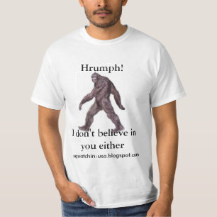 サスカッチ-私はあなたでどちらかのTシャツを信じません Tシャツ