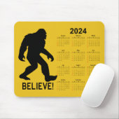 サスカッチ(Bigfoot) 2024カレンダー マウスパッド (マウス)