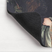 サスキア・ファン・ユレンバラasフローラ，レンブラント， 1634 マウスパッド (コーナー)