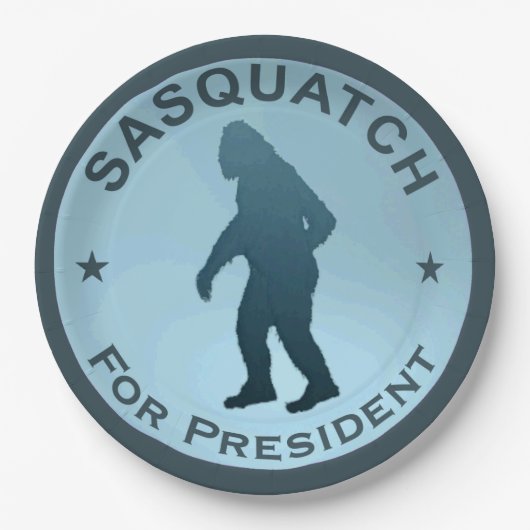 サスクワッチ大統領選出 ペーパープレート (正面)